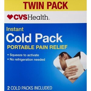 slide 1 of 1, CVS Health Instant Cold Pack Portable Pain Relief, 2 Ct, 1 ct