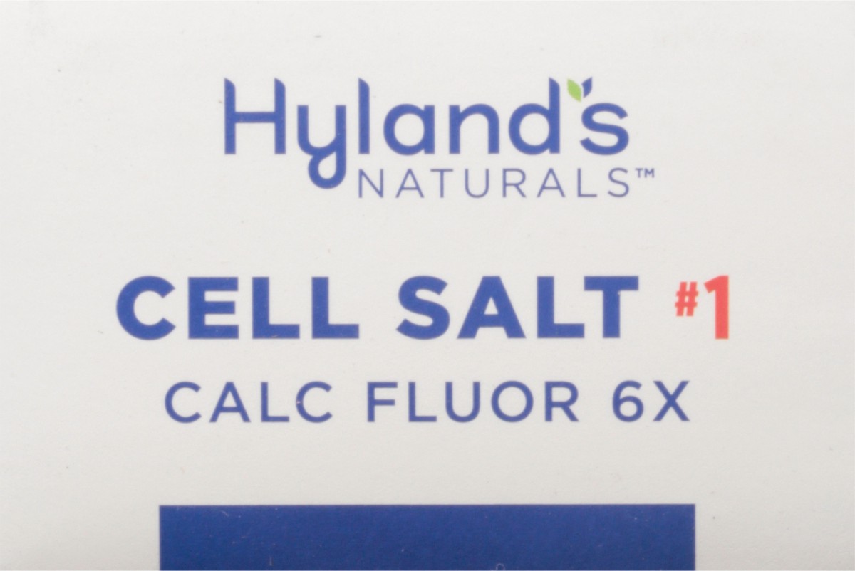 slide 8 of 9, Hyland's Naturals Doses Calc Fluor 6X Cell Salt No. 1 100 Quick-Dissolving Single Tablet, 100 ct