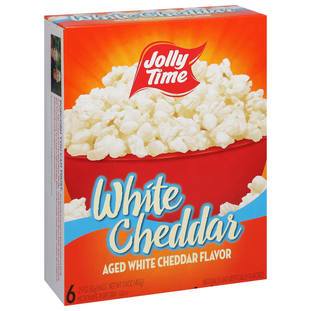 slide 12 of 15, Jolly Time White Cheddar Microwave Popcorn 6 - 2.9 oz Bags, 6 ct