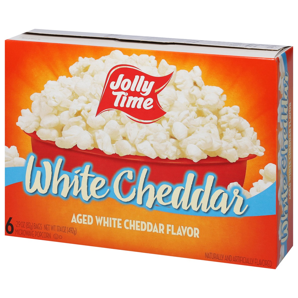 slide 13 of 15, Jolly Time White Cheddar Microwave Popcorn 6 - 2.9 oz Bags, 6 ct