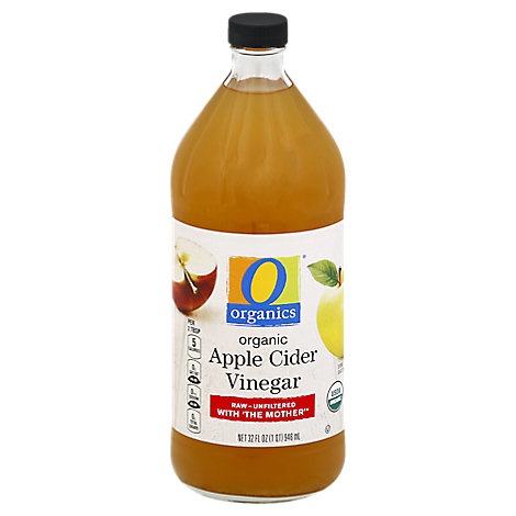 slide 1 of 1, O Organics Vinegar Organic Apple Cider Unfiltered, 32 fl oz