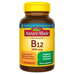 Nature Made Vitamin B12 1000 mcg Time Release Tablets, 160 Count