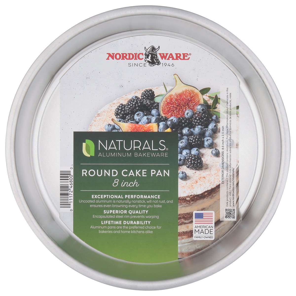 slide 1 of 11, Nordic Ware Aluminum Round Cake Pan, 8 in