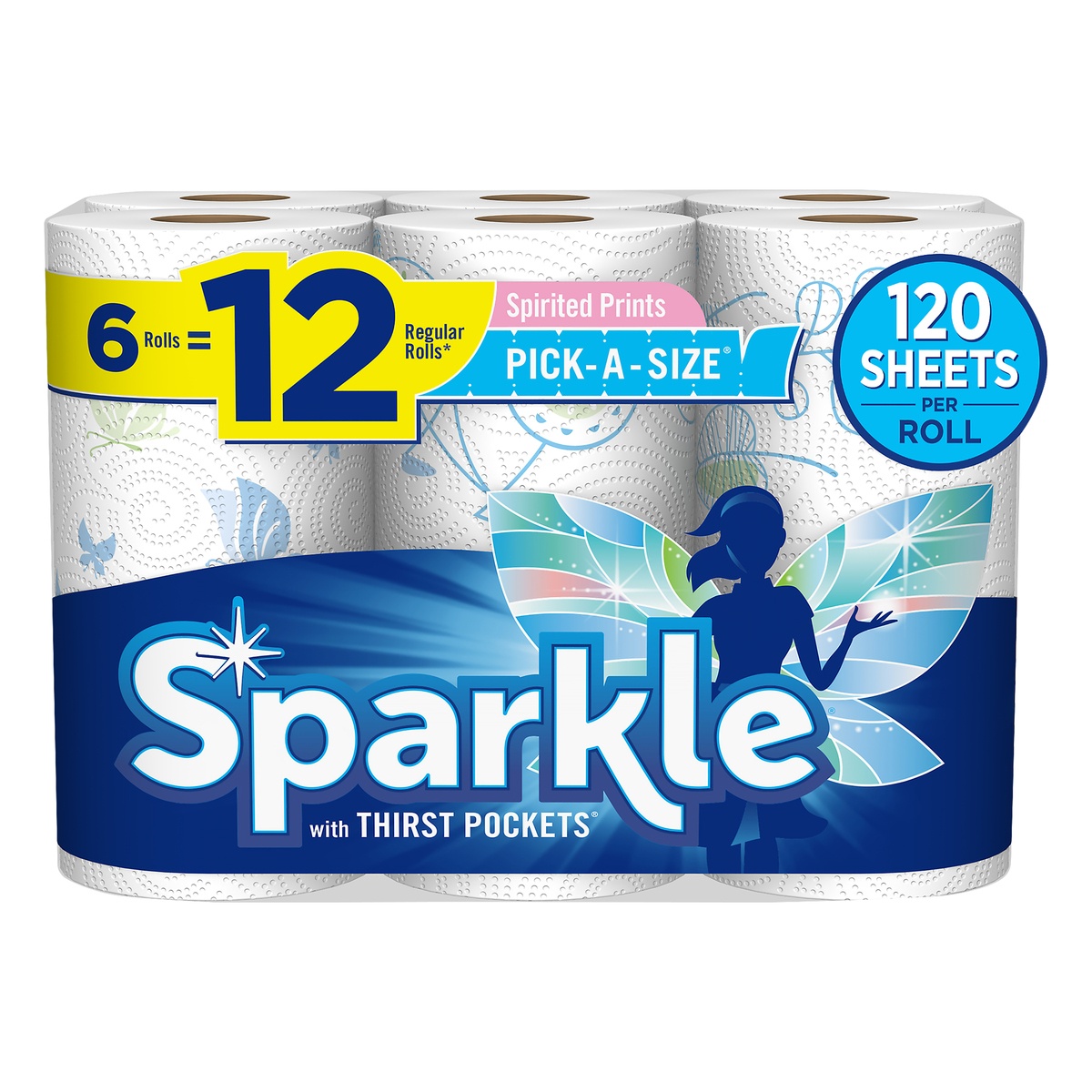 slide 1 of 1, Sparkle Modern White Pick-a-Size Paper Towels, 6 ct