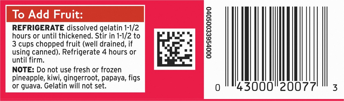 slide 4 of 9, Jell-O Strawberry Banana Artificially Flavored Gelatin Dessert Mix, Family Size, 6 oz Box, 6 oz