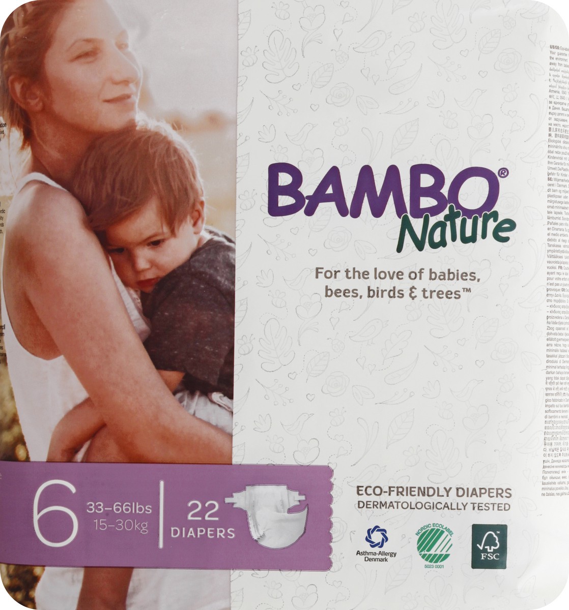 slide 2 of 11, Bamboo Nature Diapers 22 ea, 22 ct