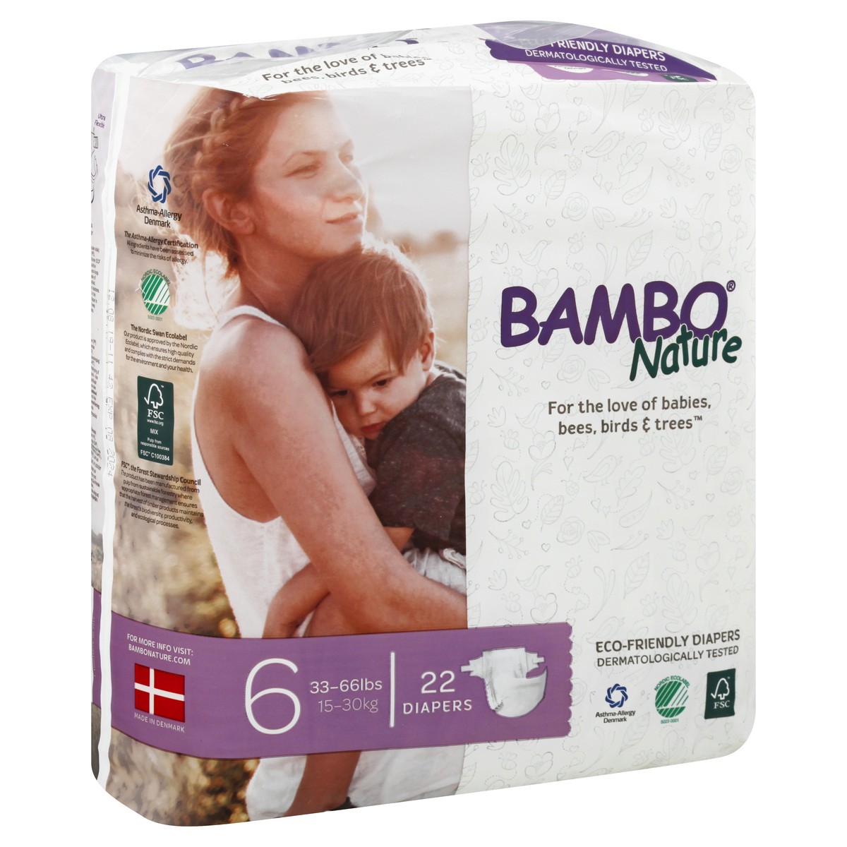 slide 6 of 11, Bamboo Nature Diapers 22 ea, 22 ct