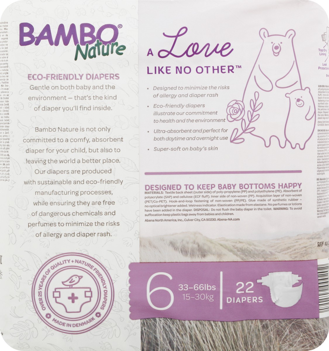 slide 4 of 11, Bamboo Nature Diapers 22 ea, 22 ct