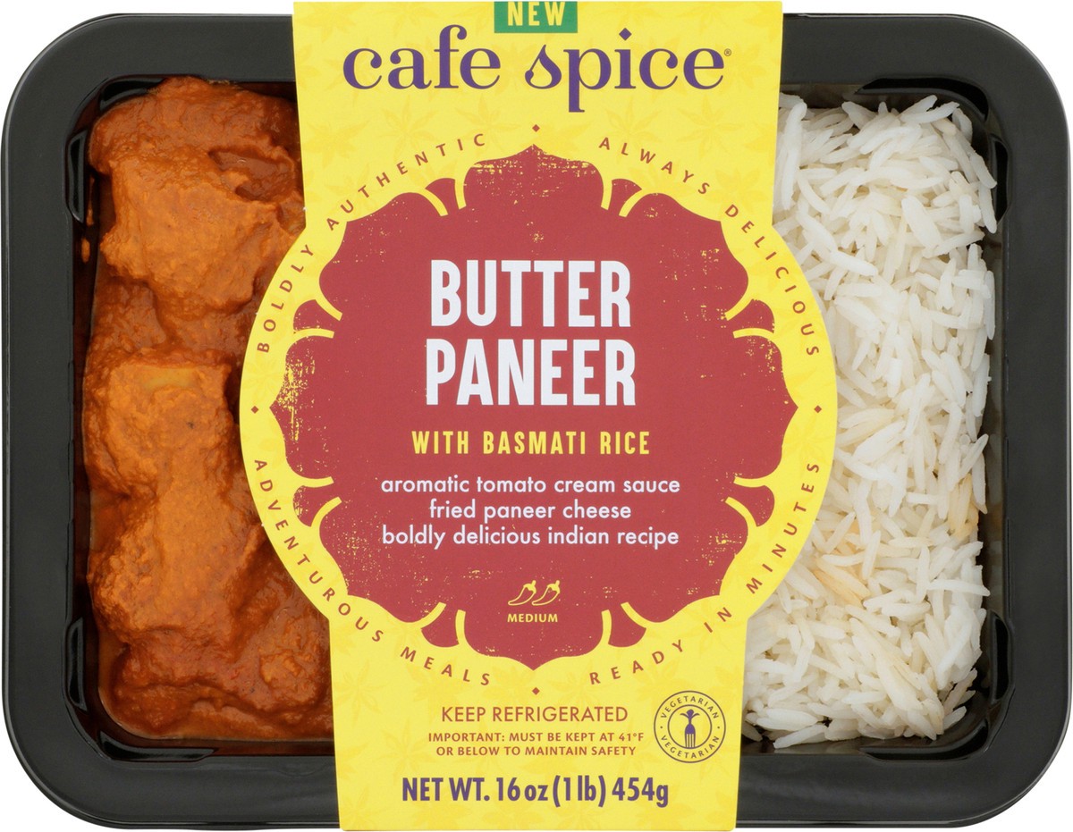 slide 9 of 11, Café Spice Butter Paneer with Basmati Rice Combo, 16 oz