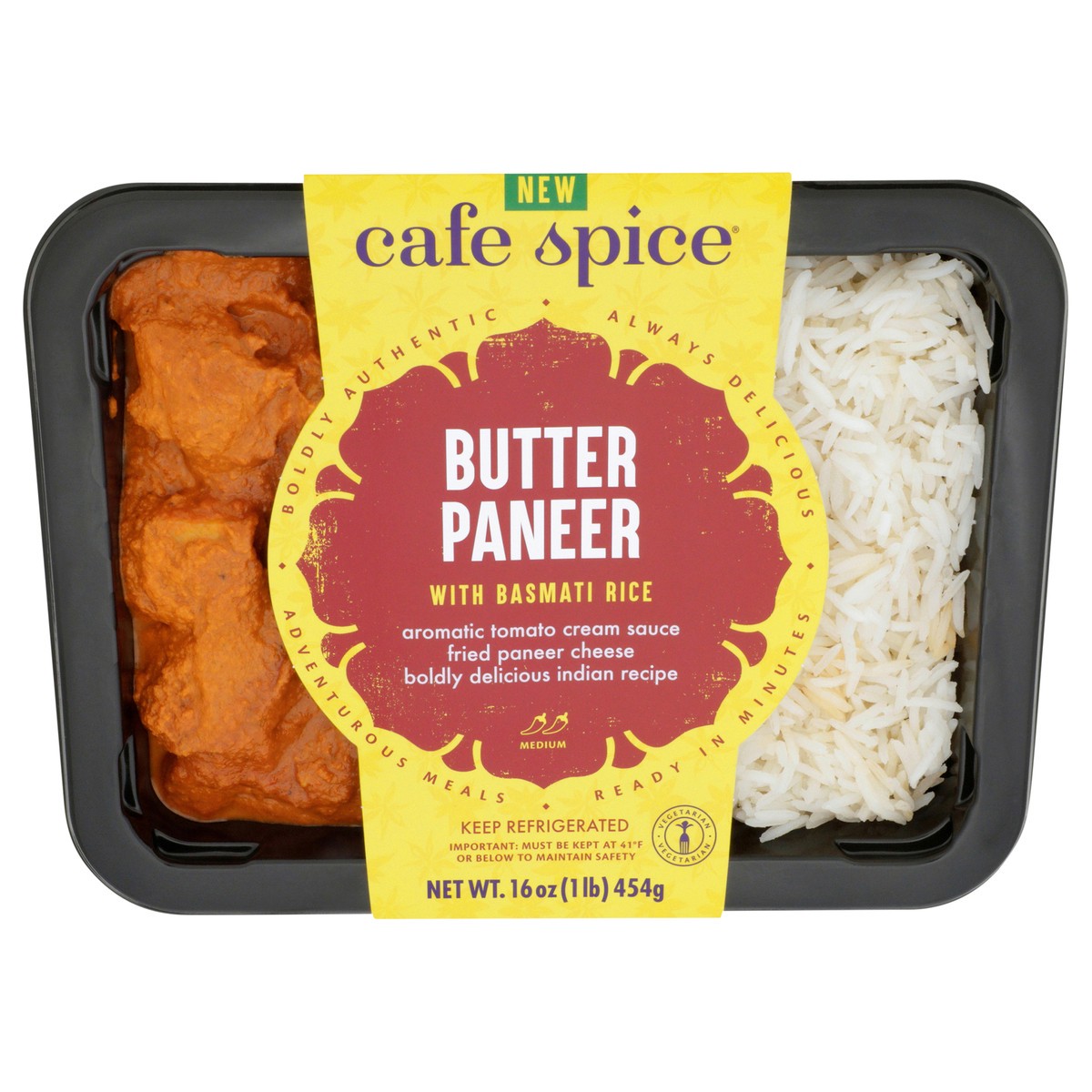 slide 7 of 11, Café Spice Butter Paneer with Basmati Rice Combo, 16 oz