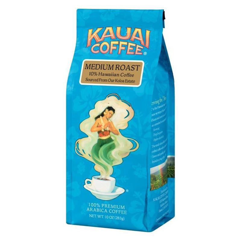 slide 2 of 5, Kauai Coffee Medium Roast Ground Coffee 10 oz. Bag, 10 oz