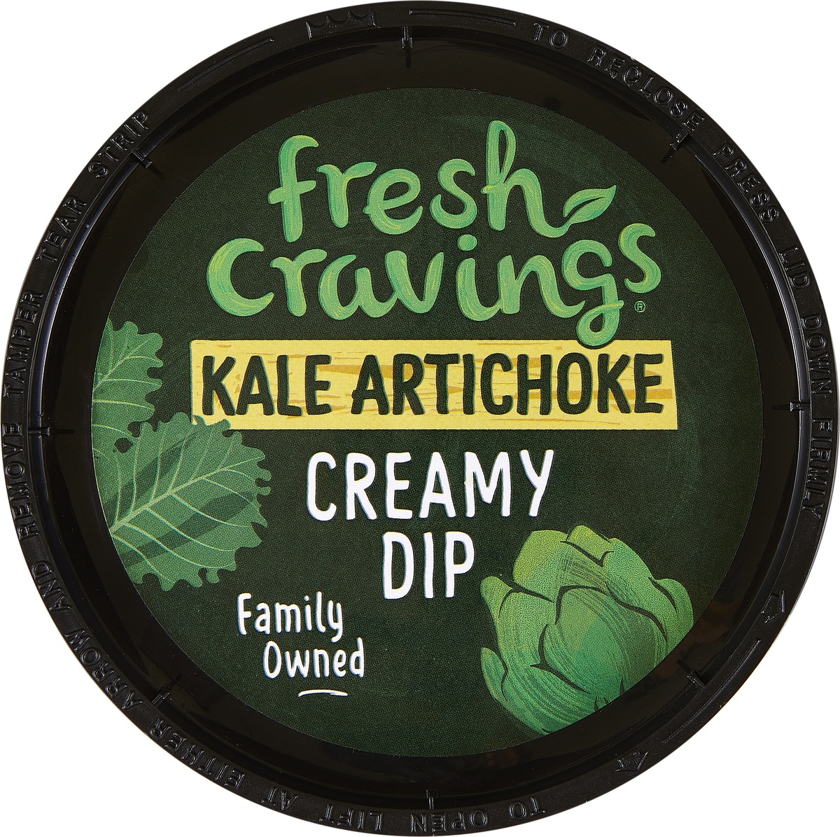 slide 4 of 8, Fresh Cravings Kale Artichoke Dip, 8 oz