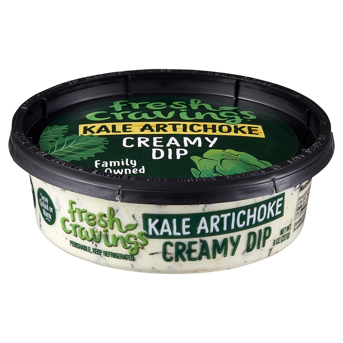 slide 1 of 8, Fresh Cravings Kale Artichoke Dip, 8 oz