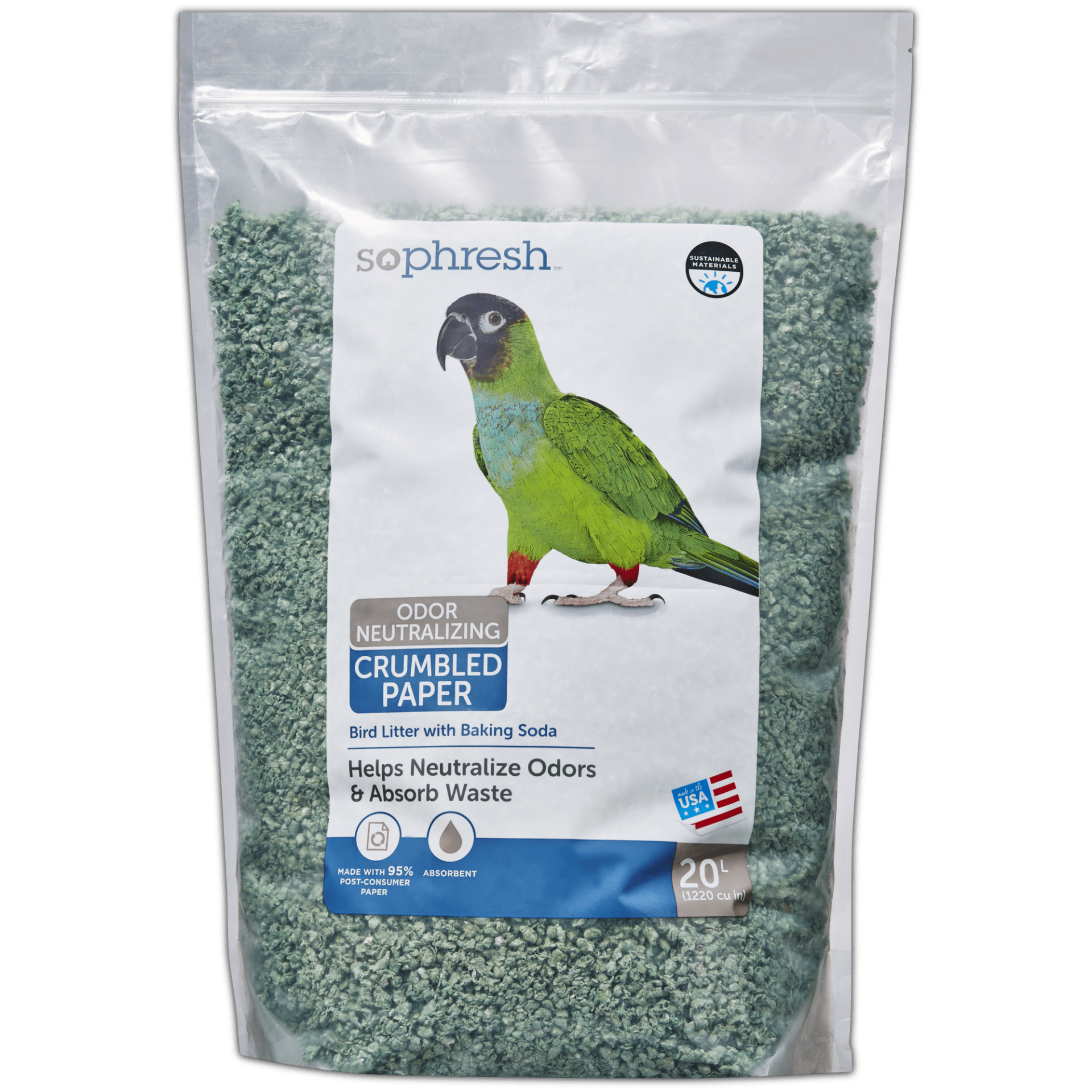 slide 1 of 1, So Phresh 20L Paper Bird Litter, 20 liter