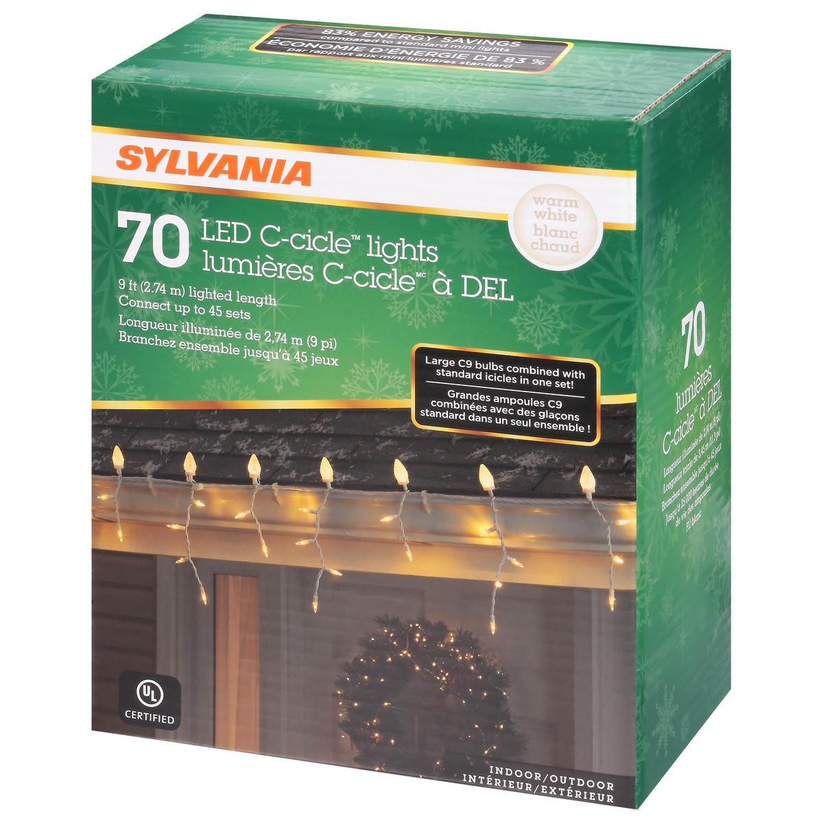 slide 3 of 4, Sylvania Mini Icicle Multi Color Christmas Lights - Each, 1 ct