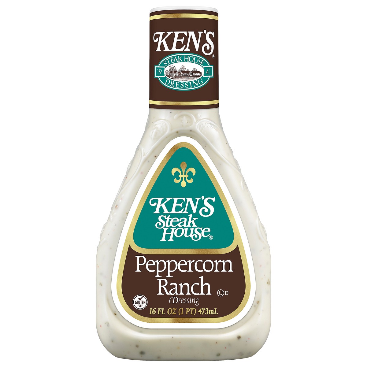 slide 1 of 12, Ken's Steak House Peppercorn Ranch Dressing 16 fl oz, 16 oz
