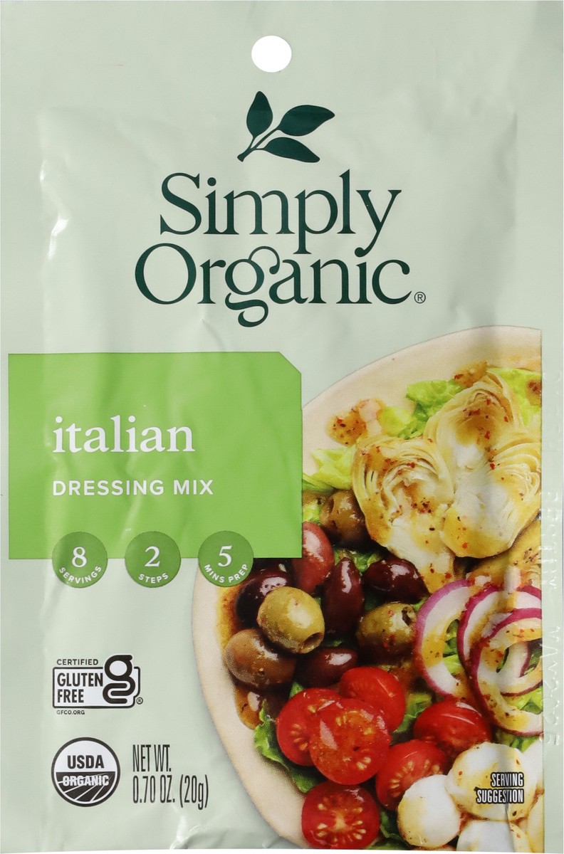 slide 3 of 9, Simply Organic Italian Dressing Mix 0.70 oz, 0.7 oz