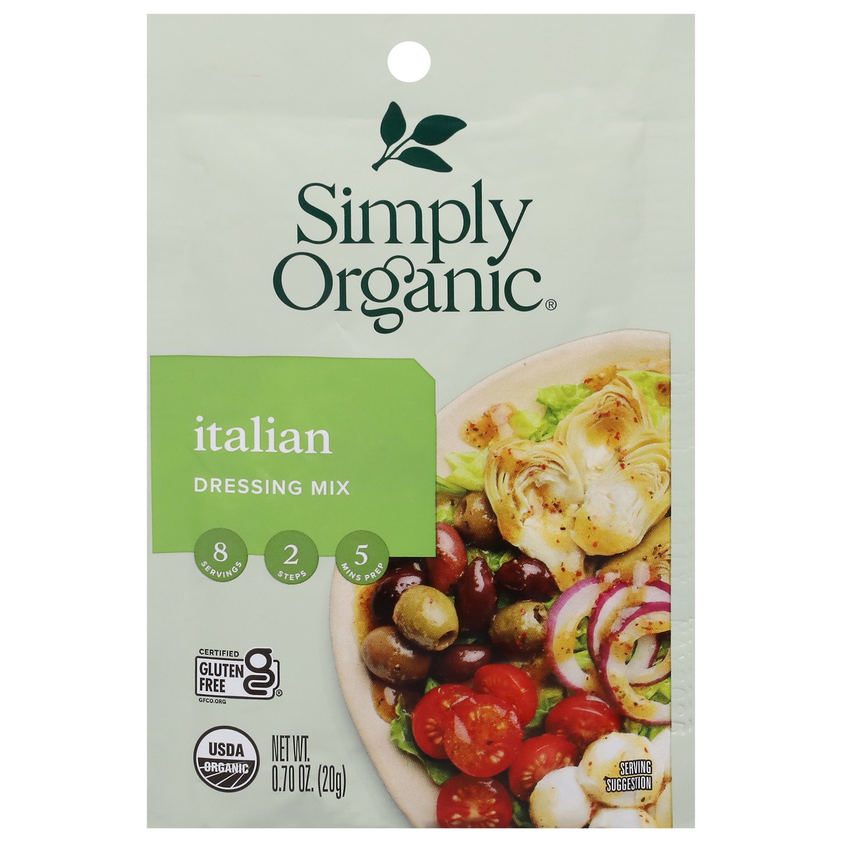 slide 1 of 9, Simply Organic Italian Dressing Mix 0.70 oz, 0.7 oz