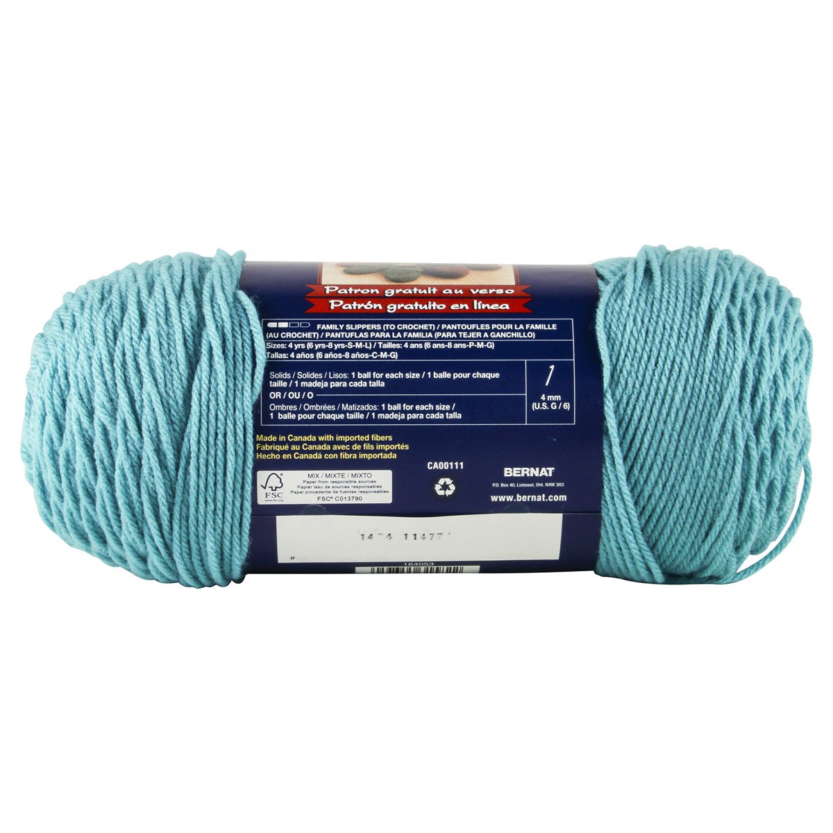 slide 3 of 4, Bernat Super Value Yarn - Aqua, 1 ct