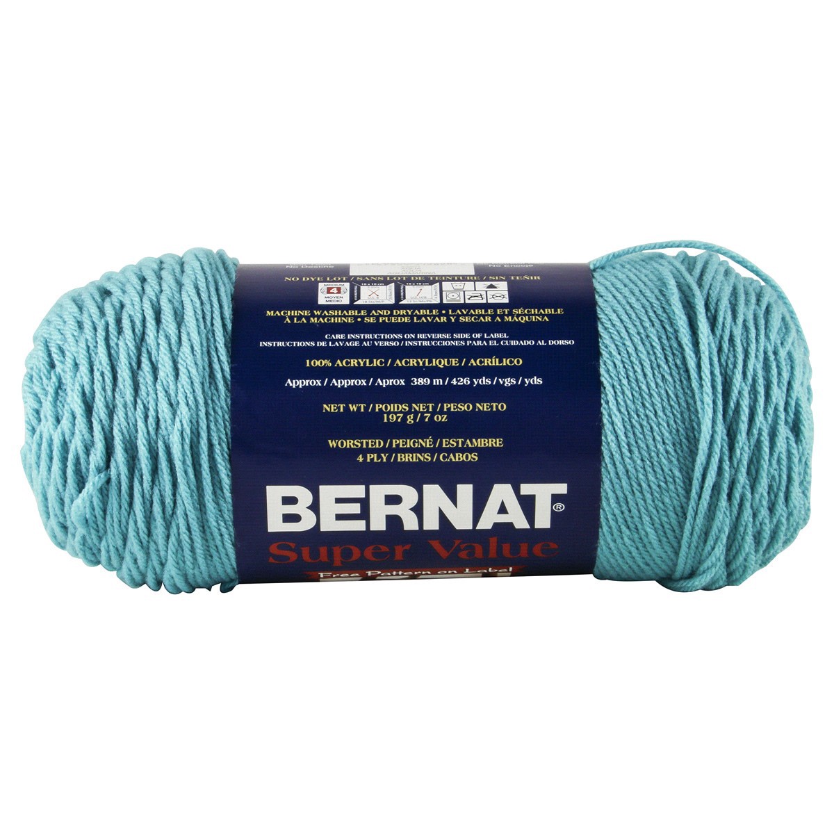 slide 2 of 4, Bernat Super Value Yarn - Aqua, 1 ct