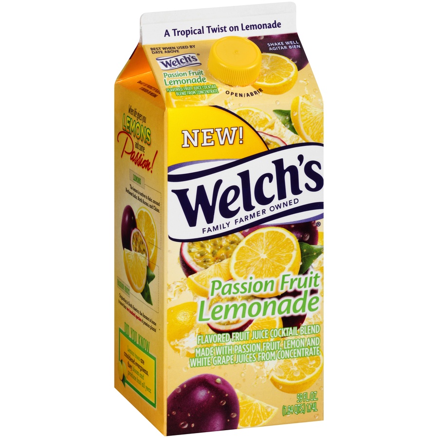 slide 2 of 8, Welch's Passion Fruit Lemonade Juice, 59 oz