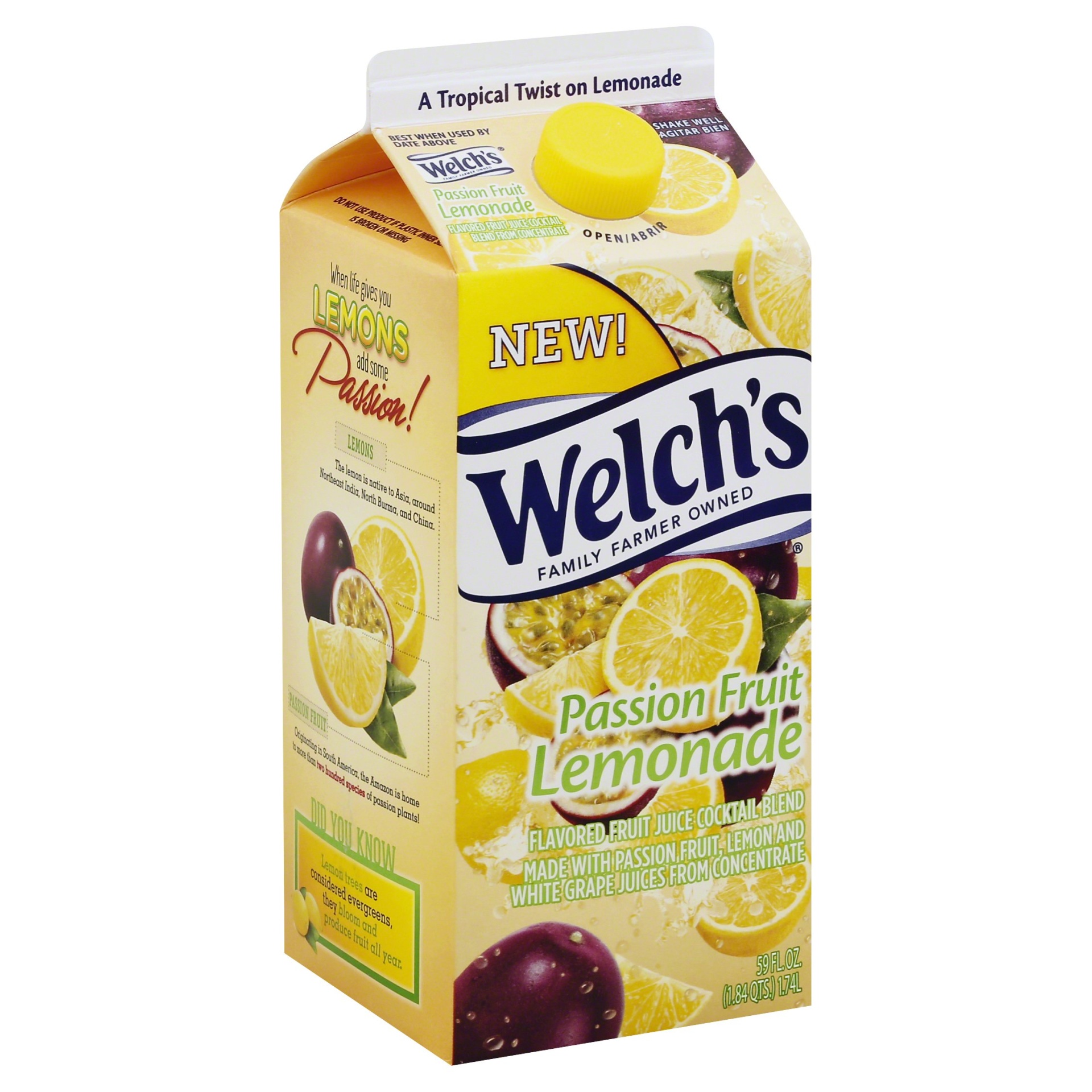 slide 1 of 8, Welch's Passion Fruit Lemonade Juice, 59 oz