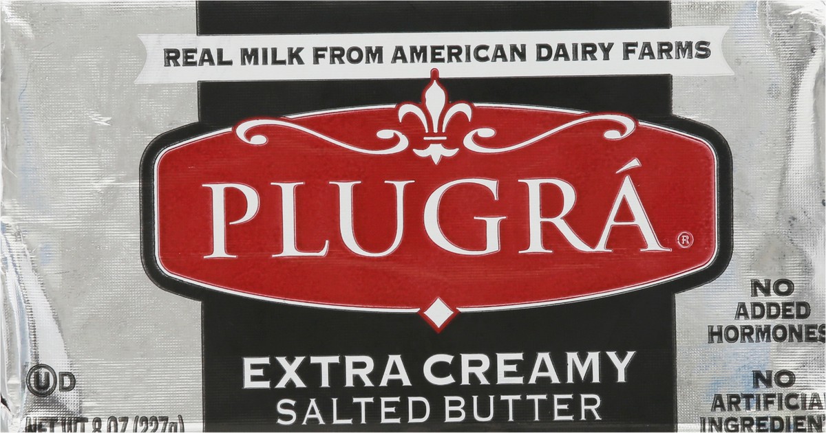slide 10 of 13, Plugrá Salted Extra Creamy Butter 8 oz, 8 oz