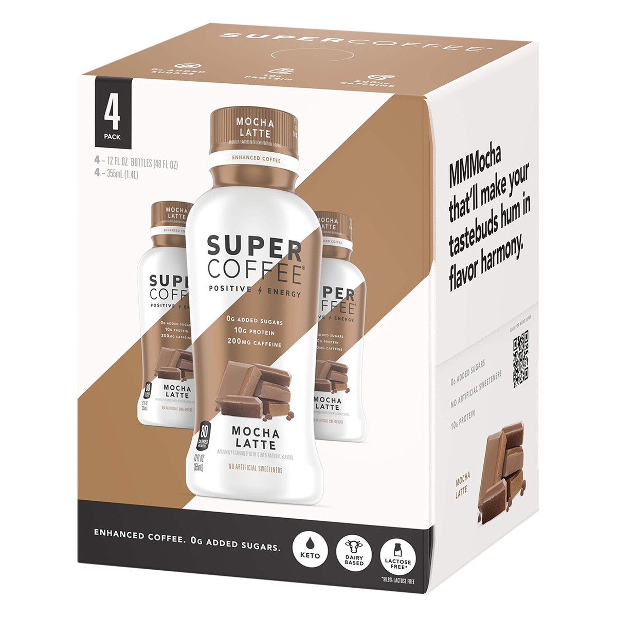 slide 8 of 12, Super Coffee Mocha Latte Super Coffee - 48 fl oz, 4 ct; 12 oz