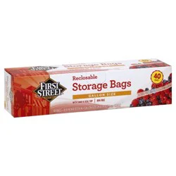 First Street Reclosable Gallon Storage Bag