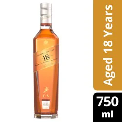 Johnnie Walker Aged 18 Years Blended Scotch Whisky, 750 mL