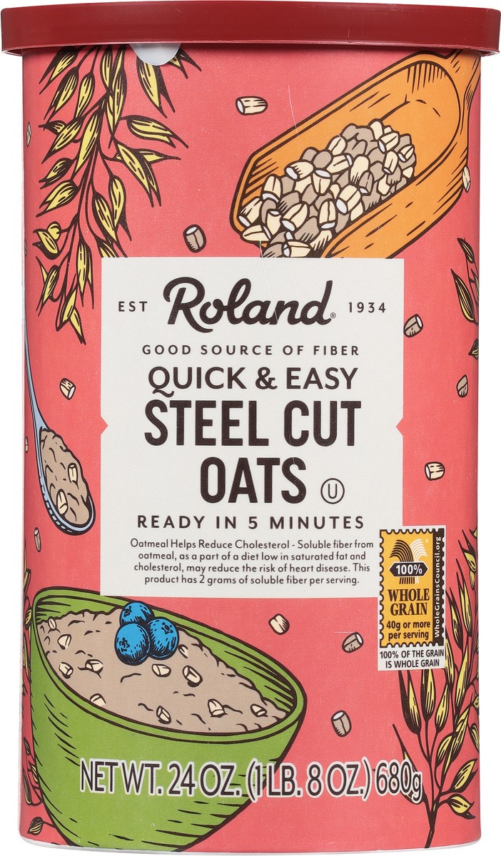 slide 6 of 9, Roland Steel Cut Oats 24 oz, 24 oz