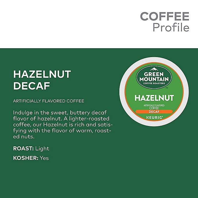 slide 4 of 8, Green Mountain Coffee Decaf Hazelnut Coffee Keurig K-Cup Pods, 48 ct