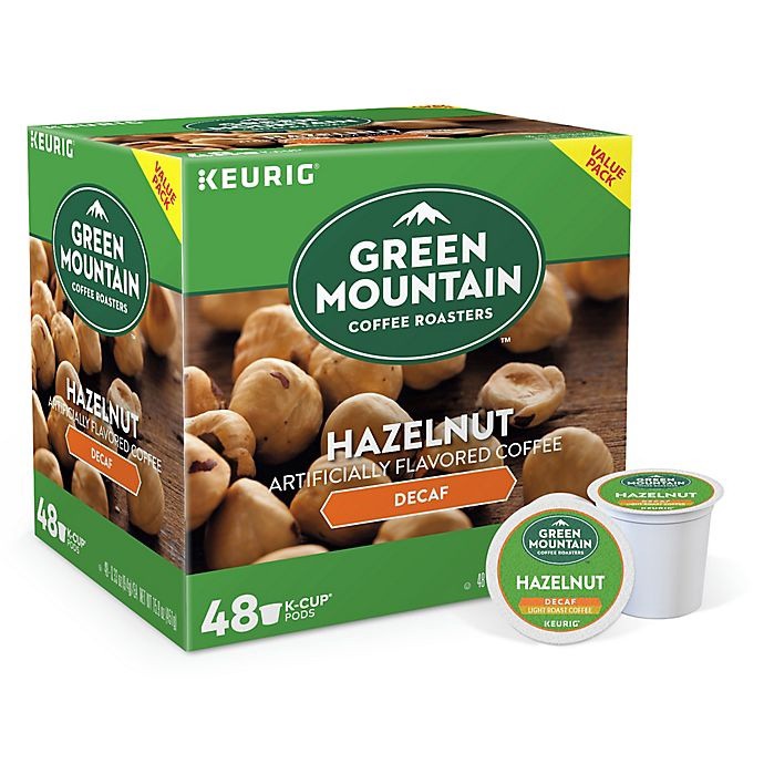 slide 1 of 8, Green Mountain Coffee Decaf Hazelnut Coffee Keurig K-Cup Pods, 48 ct