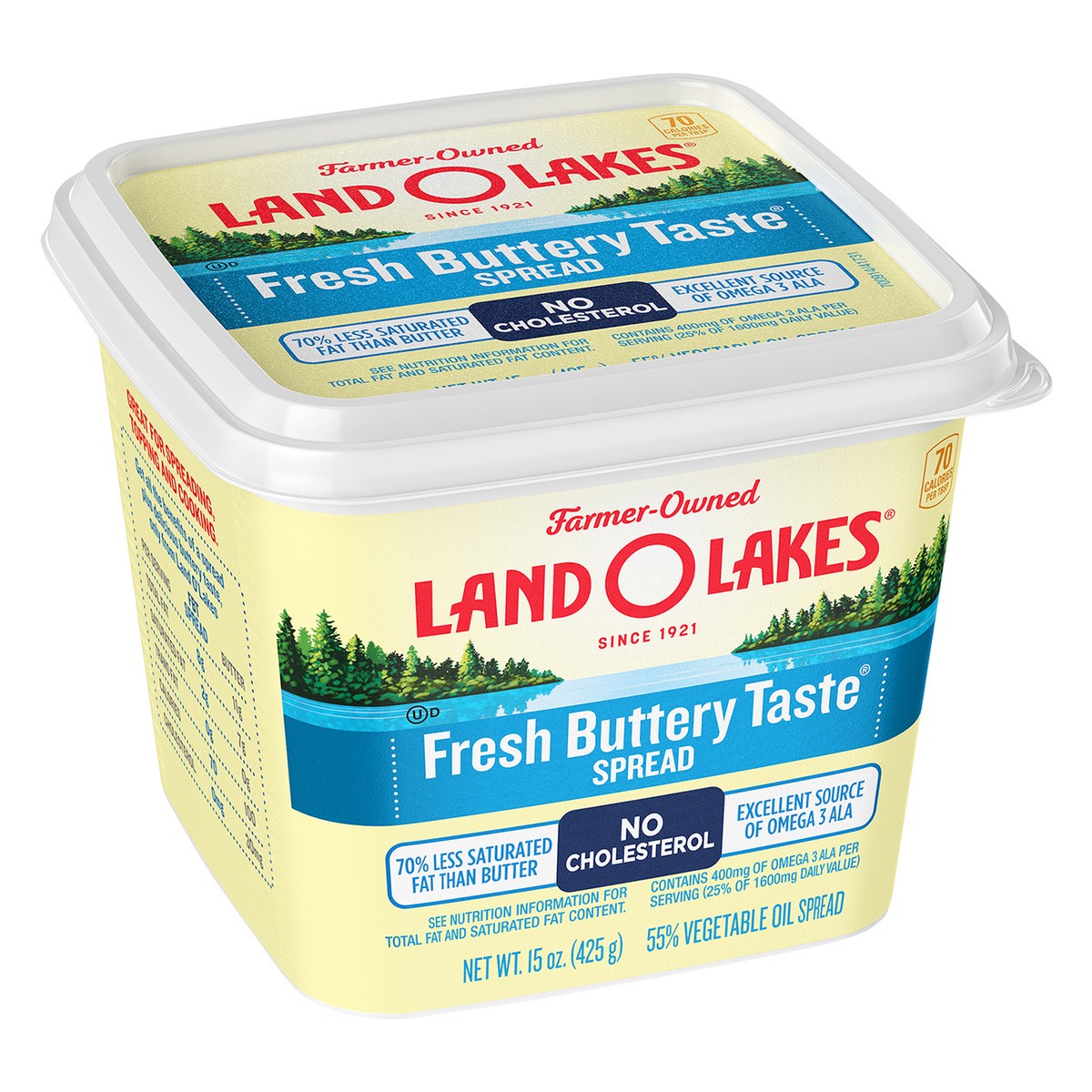 slide 9 of 9, Land O'Lakes Fresh Buttery Taste Spread, 15 oz