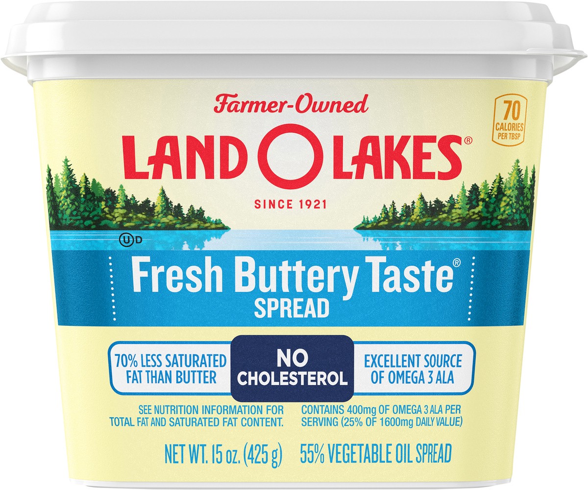 slide 7 of 9, Land O'Lakes Fresh Buttery Taste Spread, 15 oz