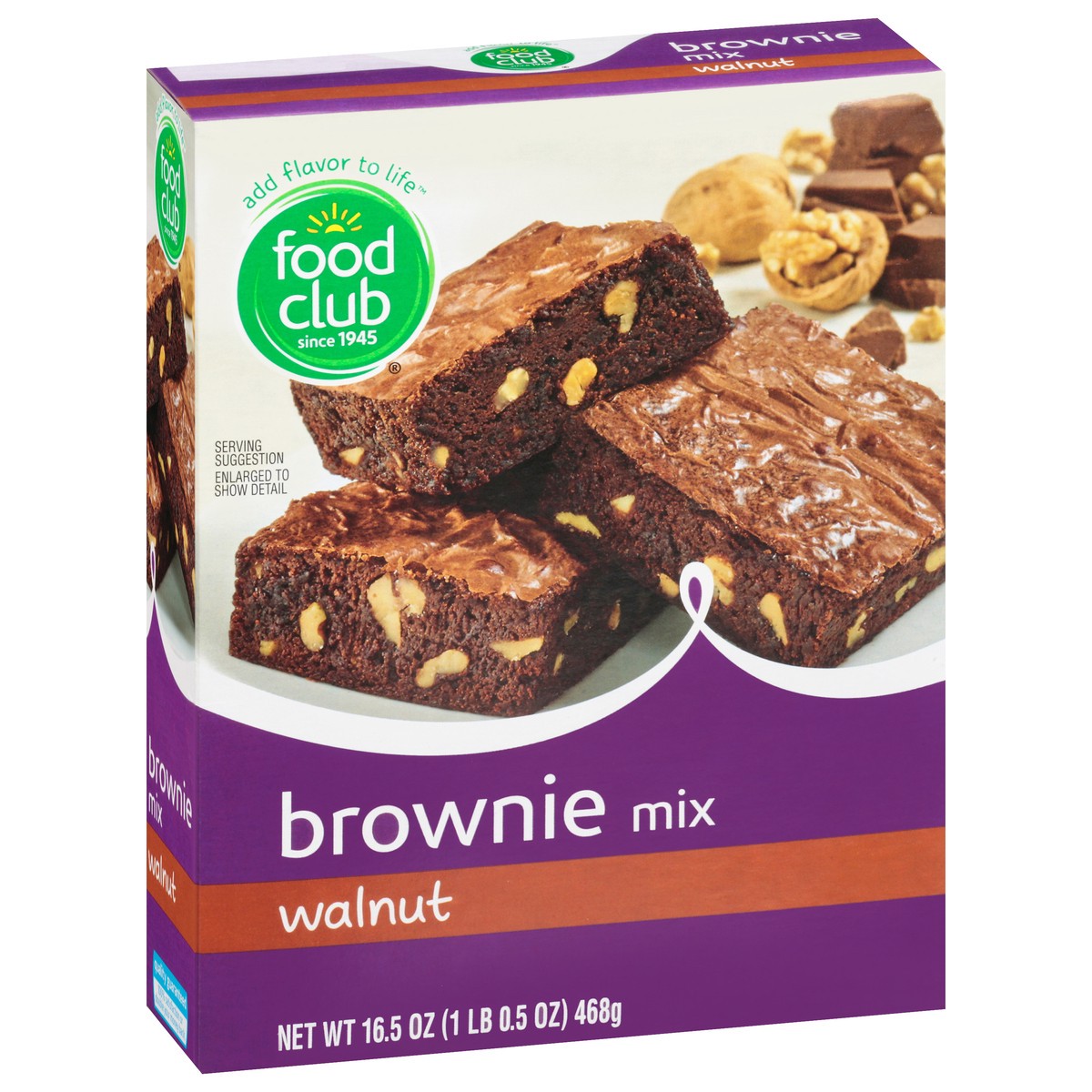 slide 2 of 11, Food Club Walnut Brownie Mix, 16.5 oz