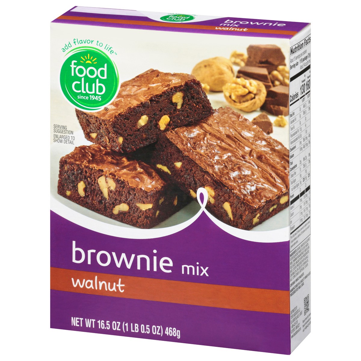 slide 3 of 11, Food Club Walnut Brownie Mix, 16.5 oz