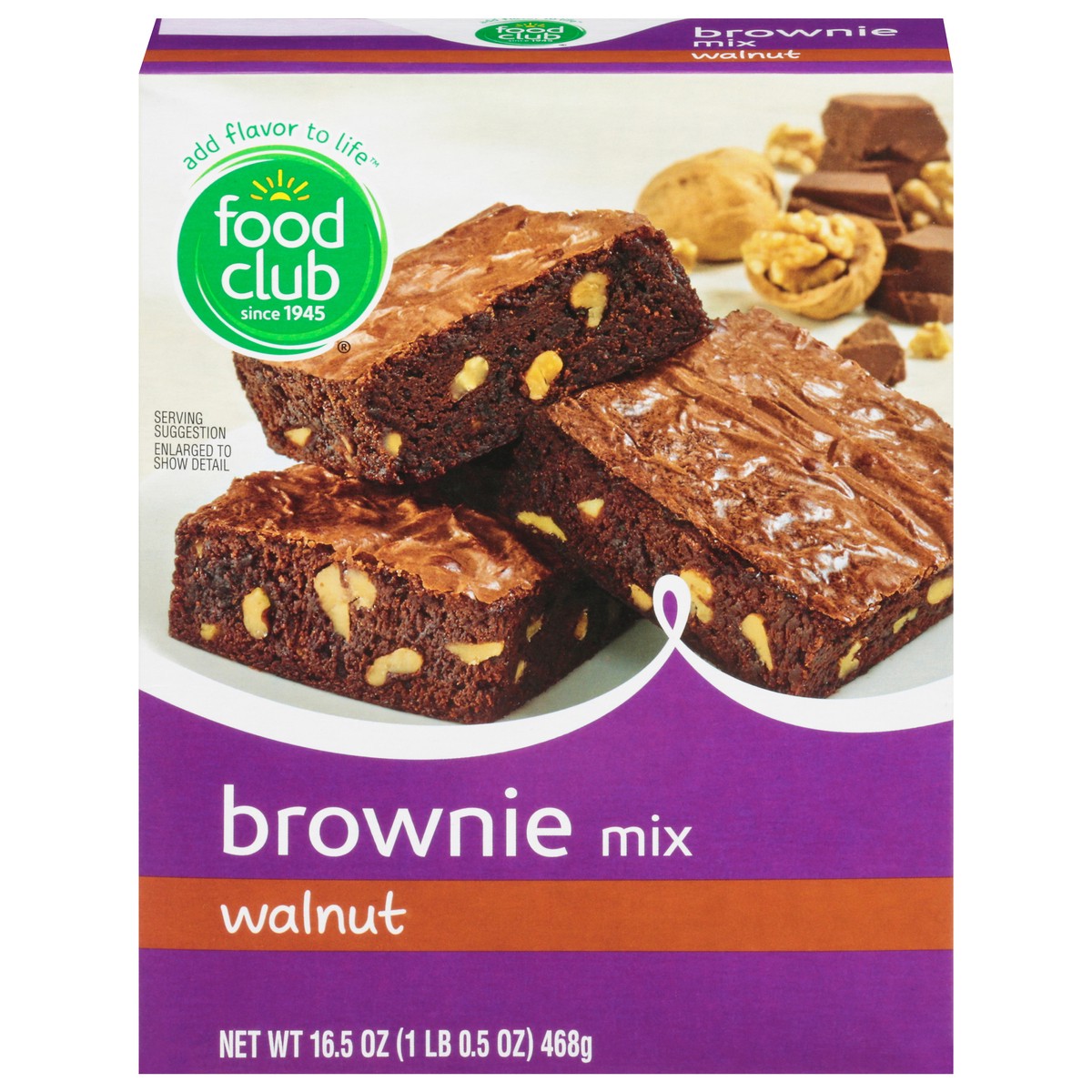 slide 1 of 11, Food Club Walnut Brownie Mix, 16.5 oz