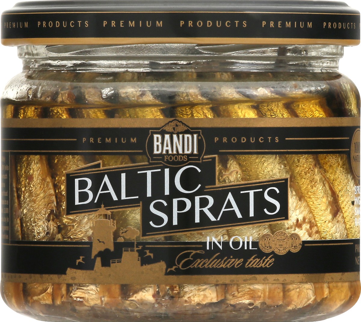 slide 4 of 13, Bandi Foods Baltic Sprats in Oil 8.8 oz, 8.8 oz