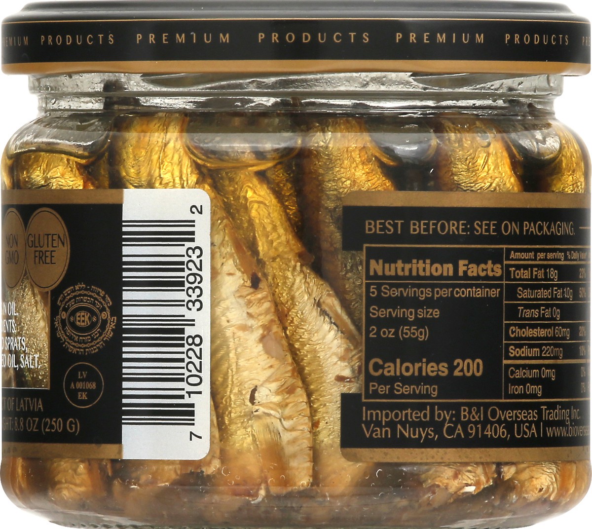 slide 8 of 13, Bandi Foods Baltic Sprats in Oil 8.8 oz, 8.8 oz