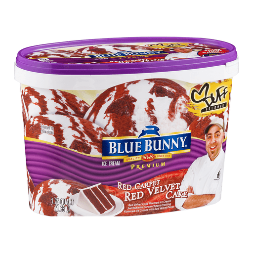 slide 1 of 1, Blue Bunny Premium Duff Goldman Red Carpet Red Velvet Cake Ice Cream, 1.75 qt