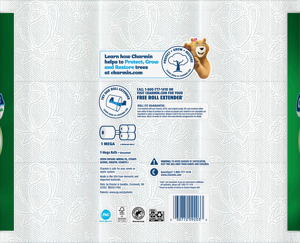 slide 4 of 5, Charmin Ultra Gentle Toilet Paper, 9 Mega Rolls, 231 Sheets Per Roll, 9 ct