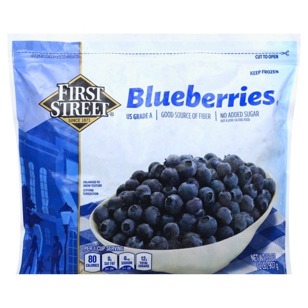 slide 1 of 1, First Street Blueberries, 2 lb