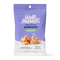 Gold Emblem Abound No Salt Whole Cashews, 3.5 oz