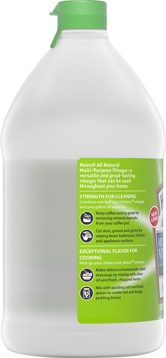 slide 8 of 9, Heinz All Natural Original Multi-Purpose Extra Strength Vinegar with 6% Acidity, 64 fl oz Jug, 64 fl oz