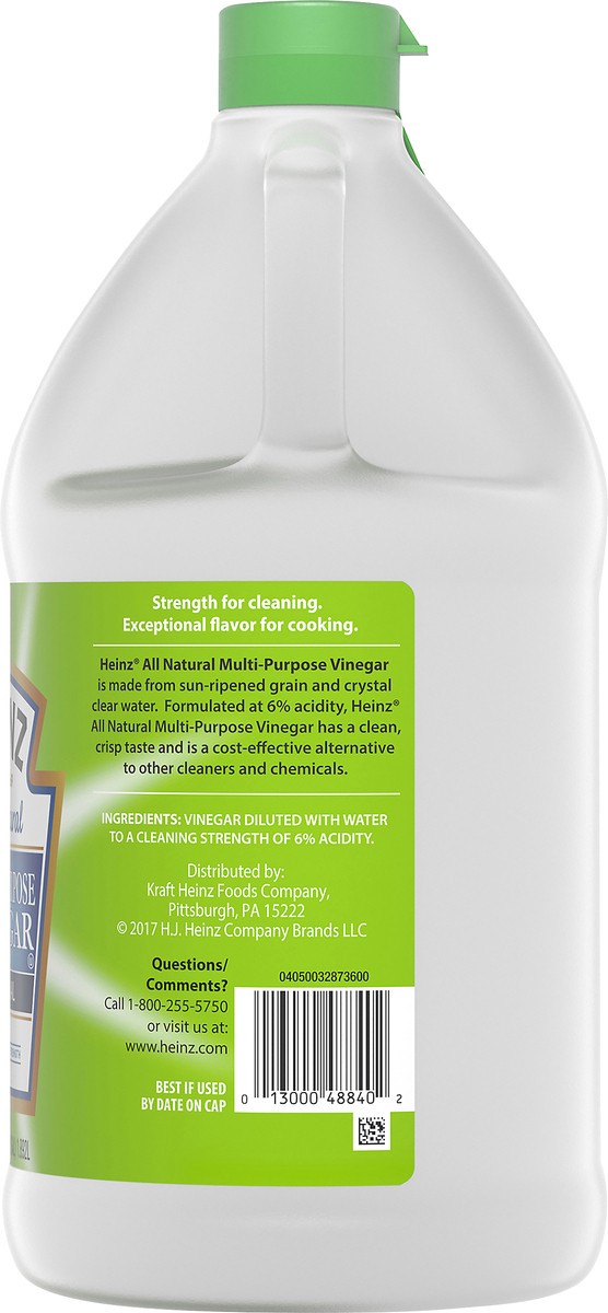 slide 3 of 9, Heinz All Natural Original Multi-Purpose Extra Strength Vinegar with 6% Acidity, 64 fl oz Jug, 64 fl oz