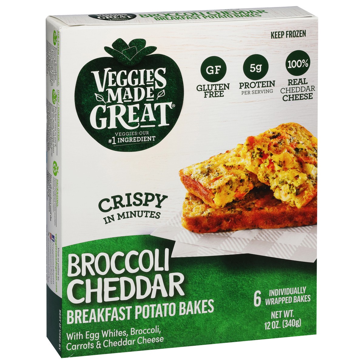 slide 4 of 17, Veggies Made Great Broccoli Cheddar Potato Breakfast Bakes, 12 oz