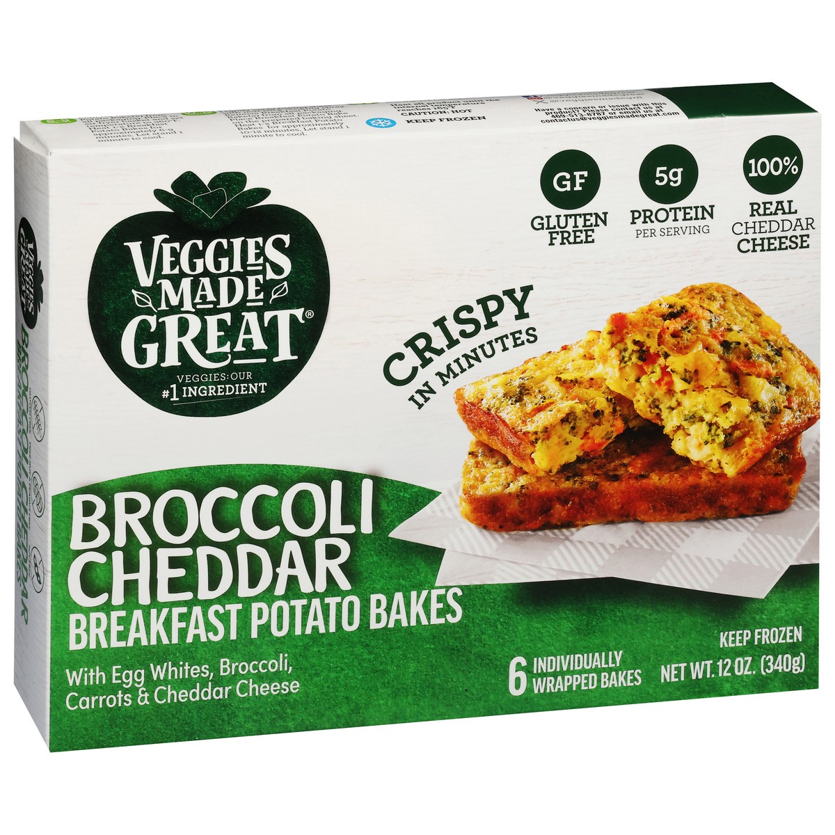 slide 3 of 17, Veggies Made Great Broccoli Cheddar Potato Breakfast Bakes, 12 oz