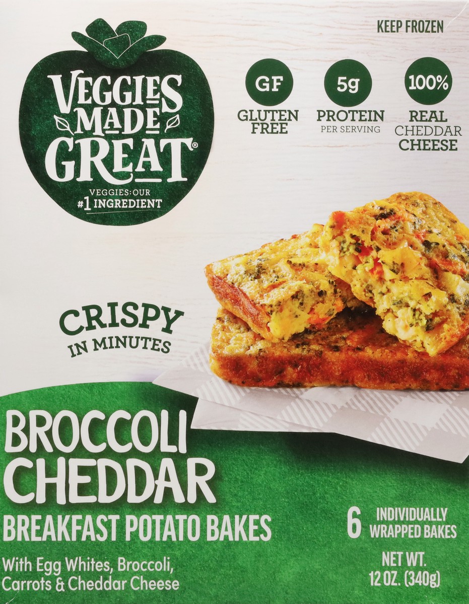 slide 8 of 17, Veggies Made Great Broccoli Cheddar Potato Breakfast Bakes, 12 oz