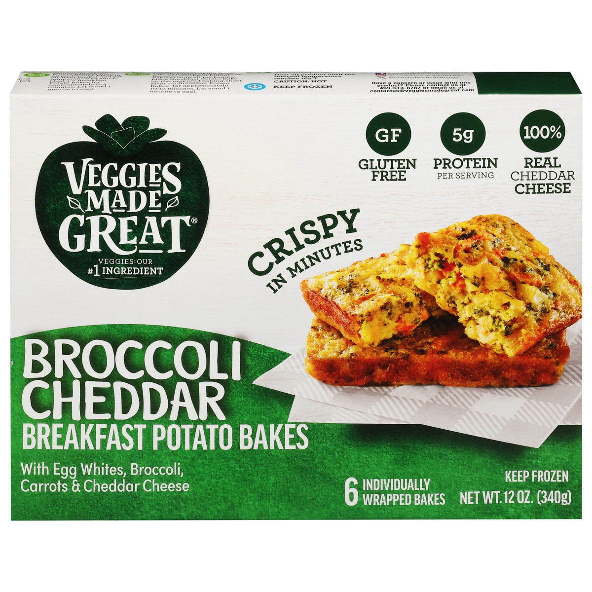 slide 7 of 17, Veggies Made Great Broccoli Cheddar Potato Breakfast Bakes, 12 oz